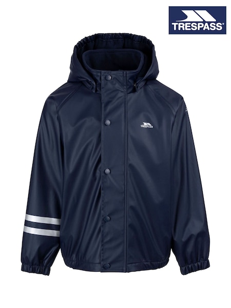 Trespass Unisex Kids Blue Daire Rainwear Jacket (F05576) | €61