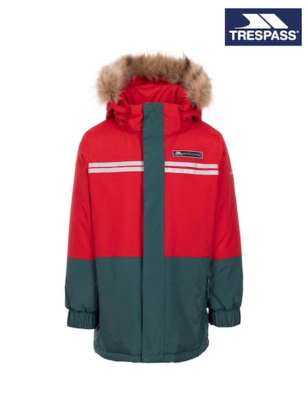 Trespass Unisex Kids Red Laytone Rainwear Jacket (F05577) | €86
