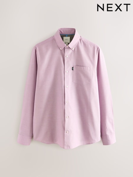 Rosa oscuro - Corte estándar - Button Down Easy Iron Oxford Shirt (F05601) | 32 €