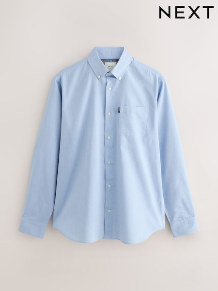 Light Blue Regular Fit Button Down Easy Iron Oxford Shirt (F05604) | €28