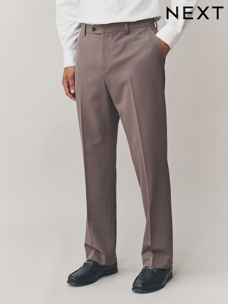 Light Brown Skinny Fit Motionflex Stretch Suit Trousers (F05611) | €45