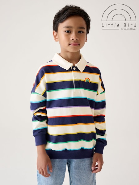 Little Bird by Jools Oliver Multi Striped Polo Collar Sweatshirt (F05649) | €28 - €37