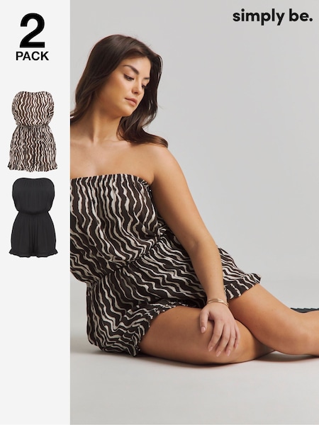 Simply Be Value Playsuits 2 Pack (F05906) | 42 €