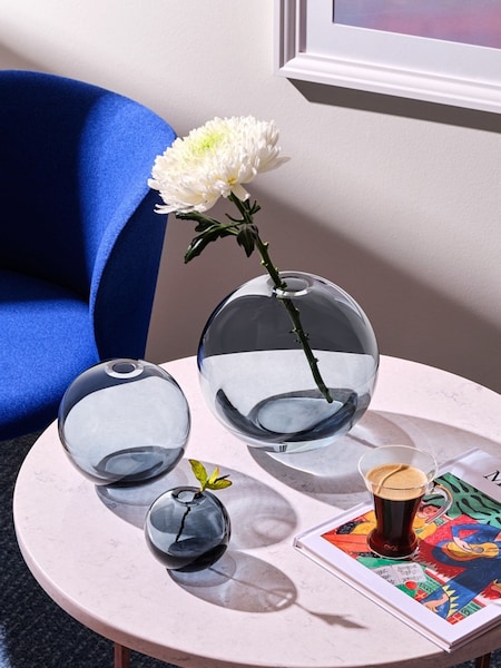 Nude Steel Blue Medium Mars Vase (F05954) | €65