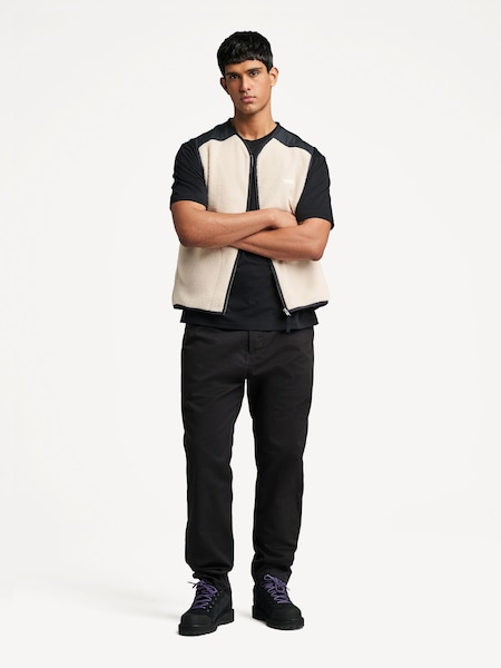 Universal Works Black Military Twill Straight Leg Chino Trousers (F05979) | AED873