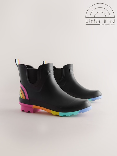 Little Bird by Jools Oliver Black Adults Rainbow Welly Boots (F05989) | 2,163 UAH