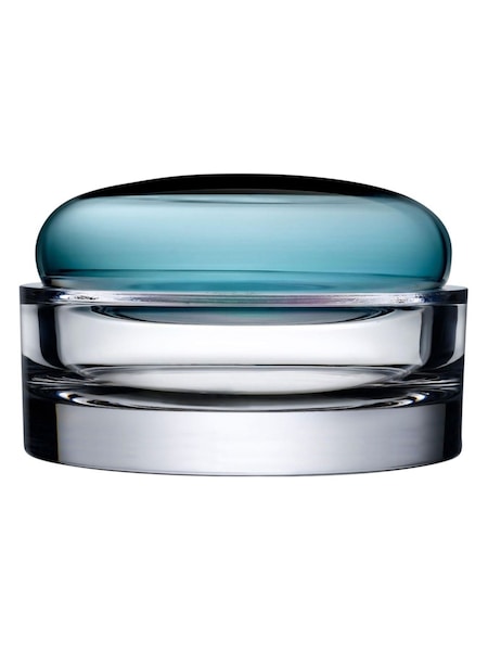 Nude Petroleum Green Ecrin Wide Lidded Vessel Trinket Jar (F06035) | €119