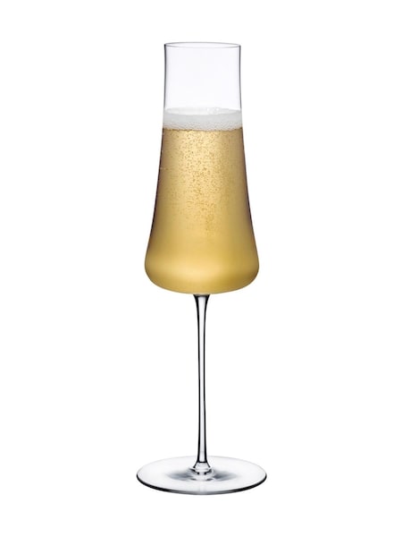 Nude Clear Stem Zero Volcano Champagne Glass (F06060) | €66