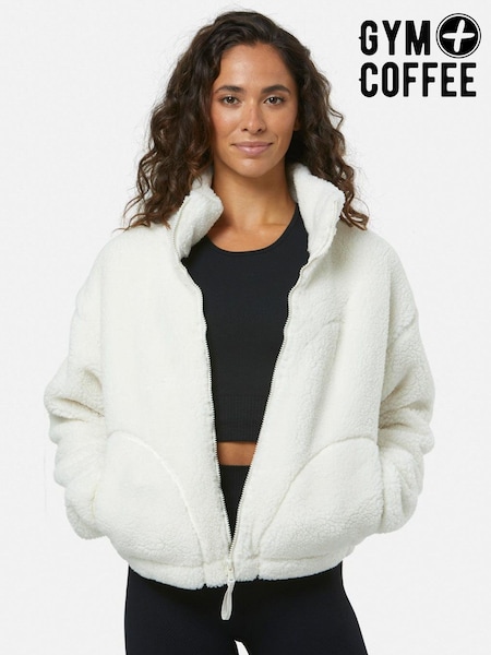 Gym + Coffee Industry Fleece High Collar Jacket (F06081) | ‏402‏₪