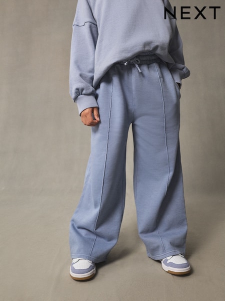 Blue Wide Leg Joggers (3-16yrs) (F06089) | AED61 - AED86