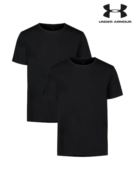 Under Armour Black Performance Cotton Under T-Shirts 2 Pack (F06118) | 158 QAR