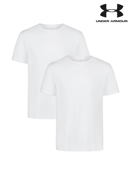 Under Armour White Performance Cotton Under T-Shirts 2 Pack (F06121) | €42