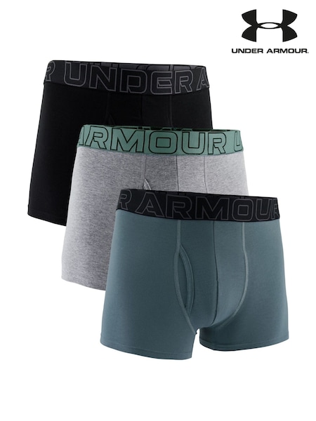 Under Armour Grey 100% Cotton Performance Boxers 3 Pack (F06122) | €45