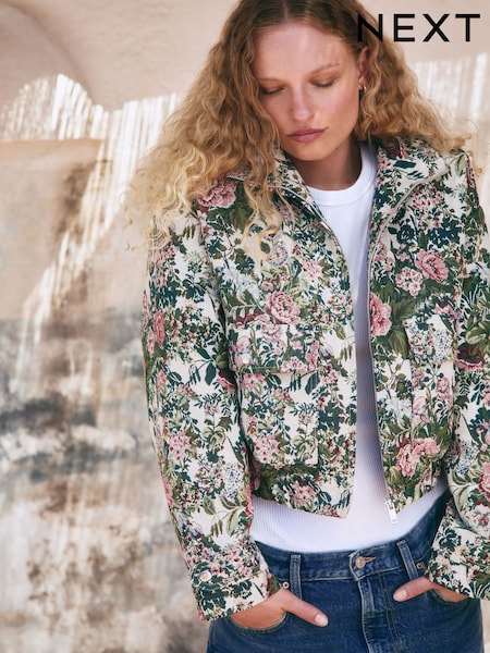Tapeçaria Floral - Zip Through Jacket (F06147) | R$ 540