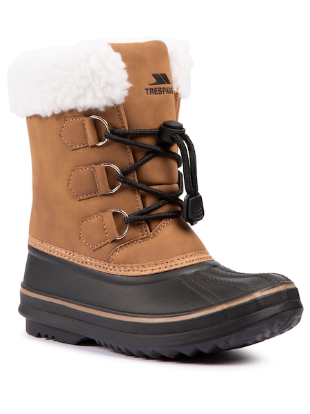 Trespass Kids Unisex Bodhi Brown Snow Boots (F06210) | ‏186 د.إ.‏