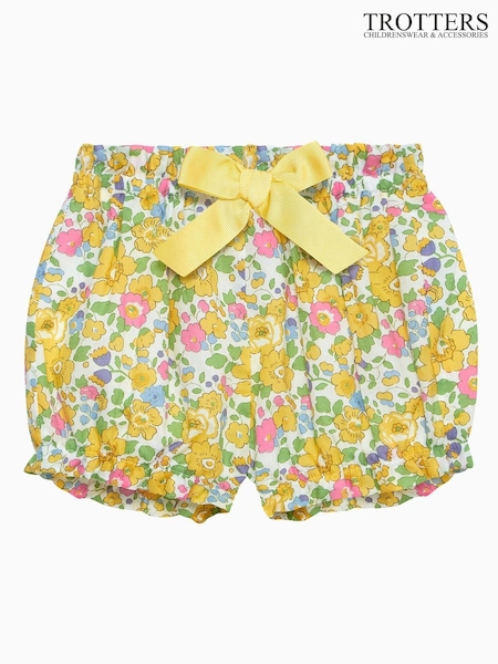 Trotters London Little Yellow Liberty Print Betsy Bloomers Shorts (F06307) | ‏262 د.إ.‏