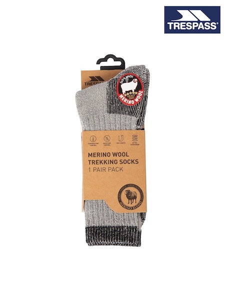 Trespass Male Grey Stroller Outdoor Socks (F06357) | AED105
