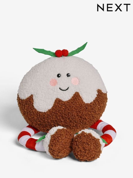 Christmas Pudding Novelty Plush Small Christmas Decoration with Dangly Legs (F06416) | €13