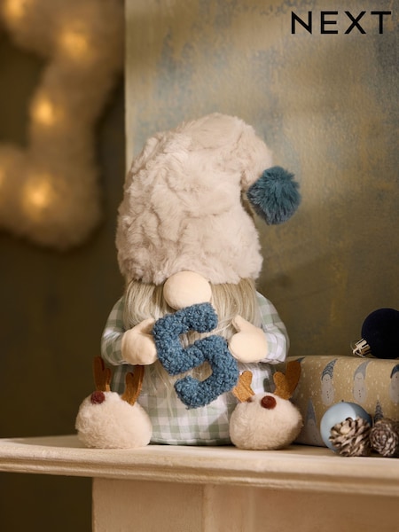 Natural Monogram Plush Christmas Gonk Ornament (F06423) | €21