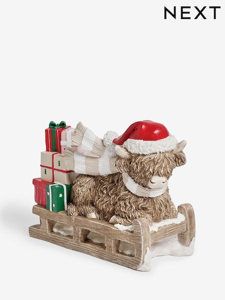 Natural Hamish The Highland Cow Christmas Ornament (F06438) | SGD 30