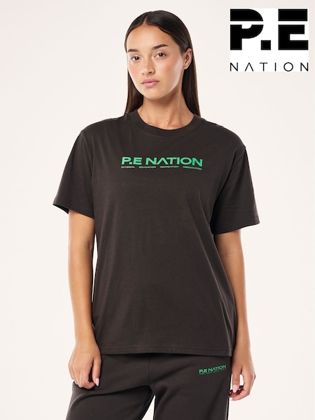 P.E Nation Grey Aero Short Sleeve T-Shirt (F06524) | €58