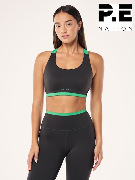 P.E Nation Grey Highgate Sports Bra (F06526) | €63