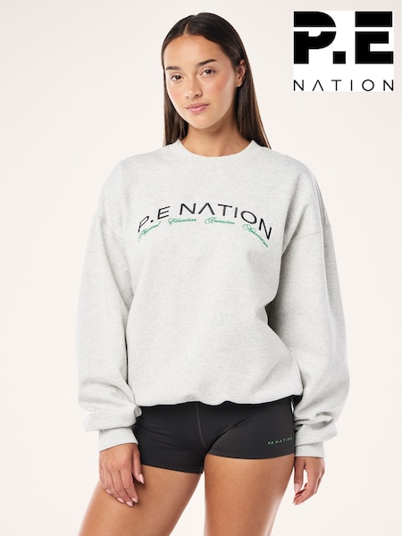 P.E Nation Grey Volume Sweater (F06527) | €108