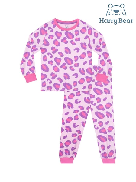 Harry Bear Leopard Print Long Sleeve Pyjamas (F06584) | € 20