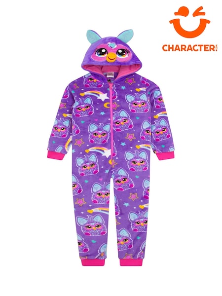Character Furby Fleece Hooded All-In-One (F06586) | 134 LEI