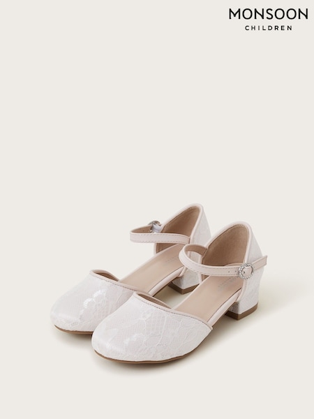 Monsoon White Lace Two Part Heels (F06628) | 139 QAR - 158 QAR