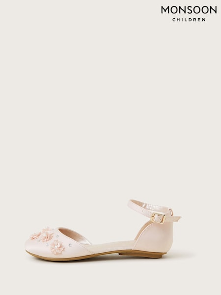 Monsoon Embellished Floral Print Two Part Ballet Flats (F06652) | 37 € - 42 €