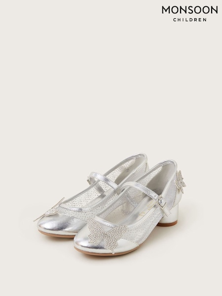 Monsoon Diamante Butterfly Metallic Mary Jane Heels (F06655) | ‏204 ر.س.‏ - ‏232 ر.س.‏
