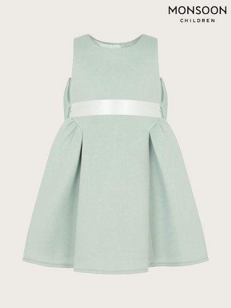 Monsoon Green Baby Molly Scuba Bridesmaid Dress (F06657) | AED320 - AED355