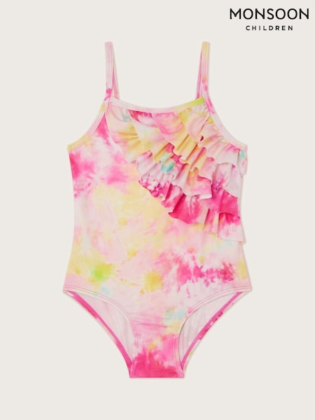 Monsoon Tie Dye Ruffle Swimsuit (F06687) | ‏10 ر.ع.‏ - ‏12 ر.ع.‏