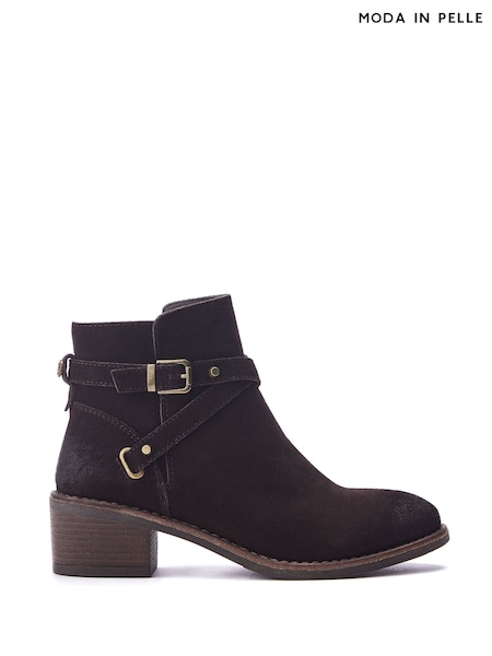 Moda In Pelle Orlena Cross Jodper Strap Ankle Boots (F06718) | AED375