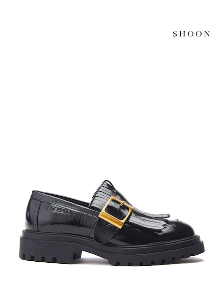 Moda in Pelle SH Arden Chunky Brogue Black Loafers (F06732) | 568 LEI
