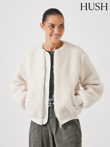 Hush White Hush Miffy Faux Fur Jacket (F06757) | €272