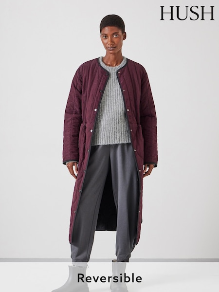 Hush Red Quilted Reversible Jacket (F06760) | €315