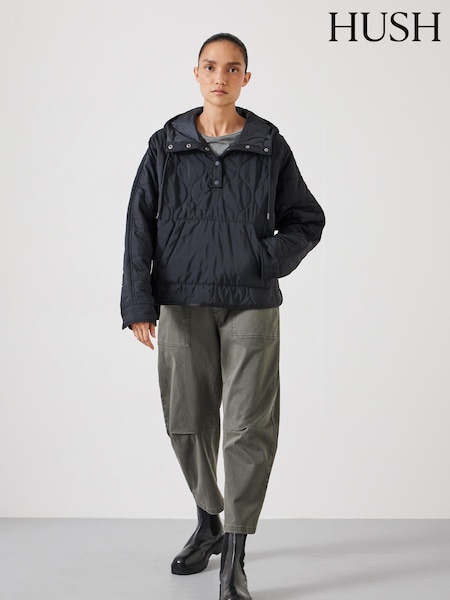Черный - Hush Briar Pop Over Puffer Jacket (F06800) | 105 130 тг