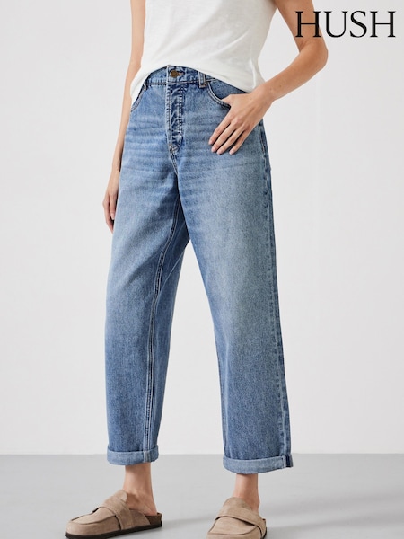 Hush Light blue Boyfriend Button Fly 100% Cotton Jeans (F06808) | €113