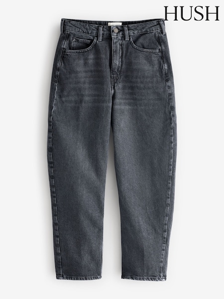 Hush Grey Cordelia Barrel Leg Jeans (F06812) | ₪453