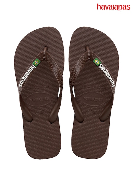Marrón - Havaianas Brasil Logo Flip Flops (F06852) | 42 €