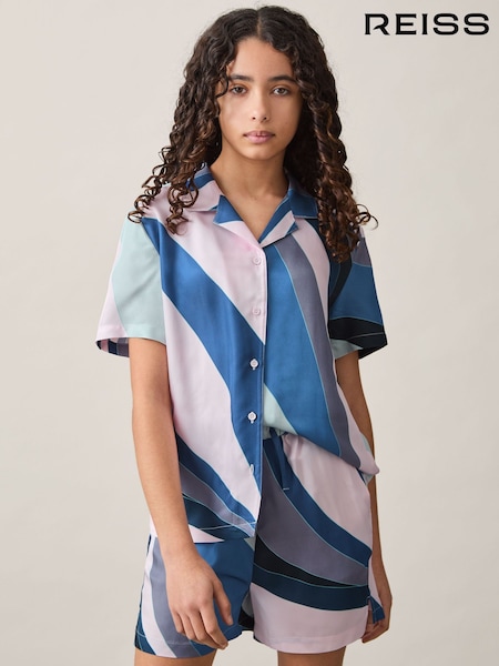 Reiss Tommi Floral Print Cuban Collar Shirt (F06910) | ‏324 د.إ.‏