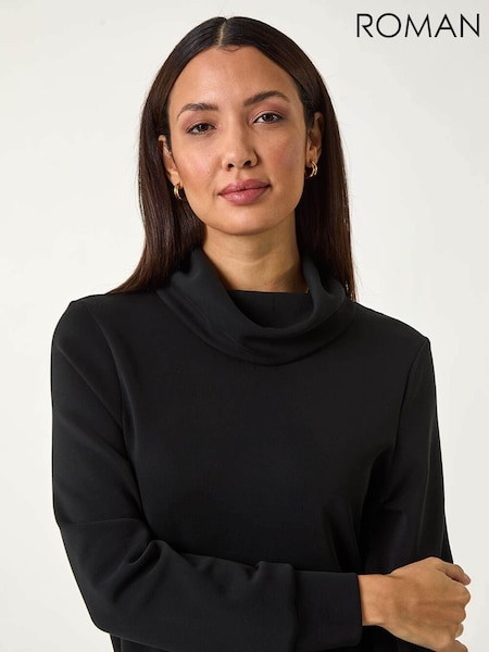 Roman Roll Neck Soft Scuba Top (F06996) | 59 €