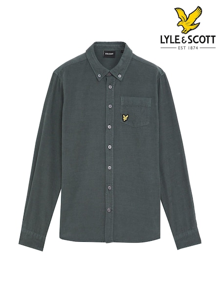 Lyle & Scott Blue Needle Corduroy 100% Cotton Shirt (F07191) | €72 - €79