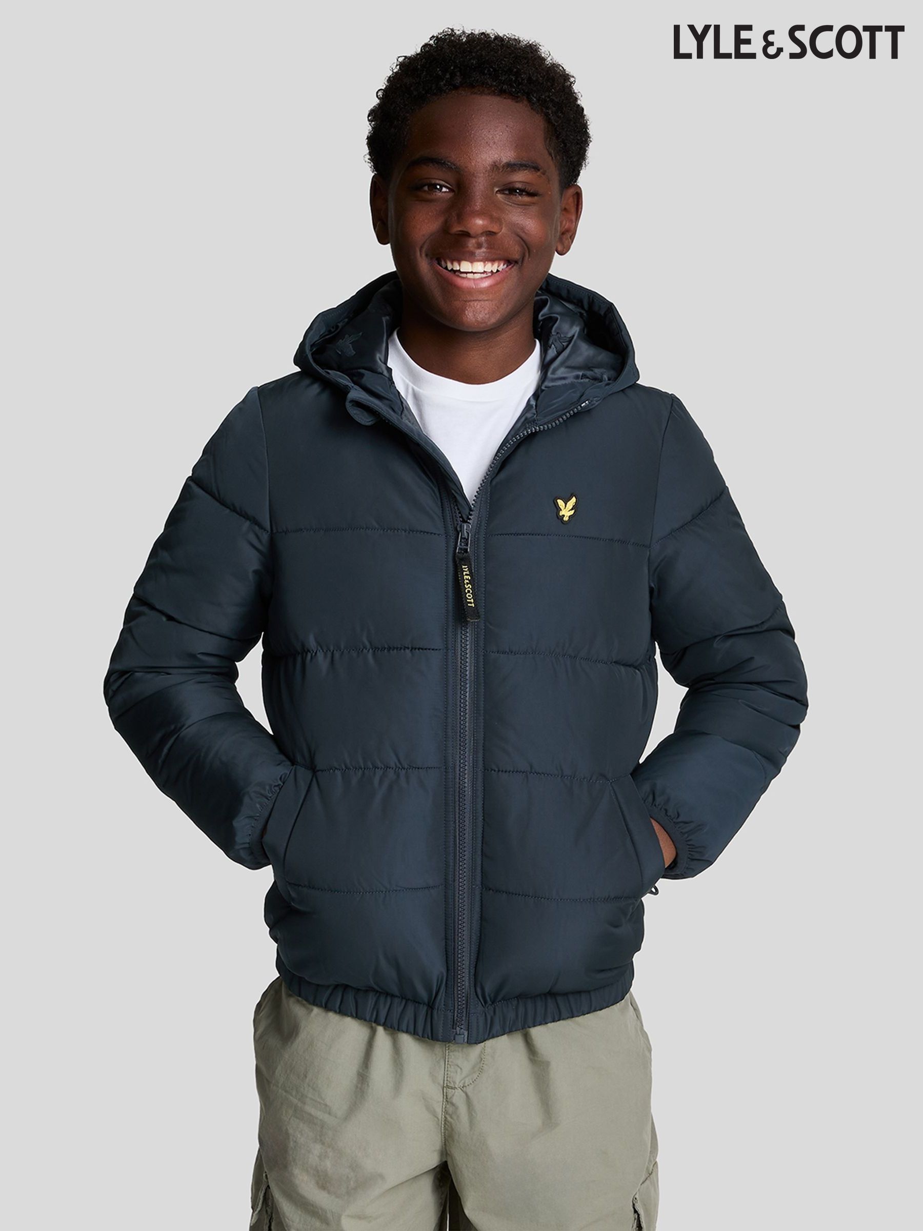 Boys Lyle Scott Blue Puffer Coats Next Ireland