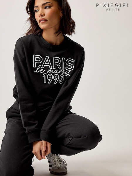 PixieGirl Petite Black Sweatshirt (F07257) | €35