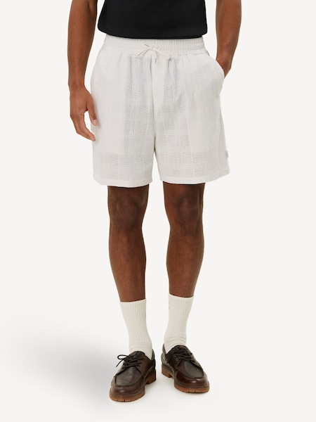 Les Deux Cream Charlie Check Patterned Shorts (F07274) | €140