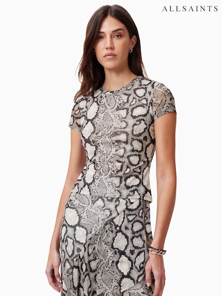 AllSaints Ellie Mesh T-Shirt (F07388) | €71