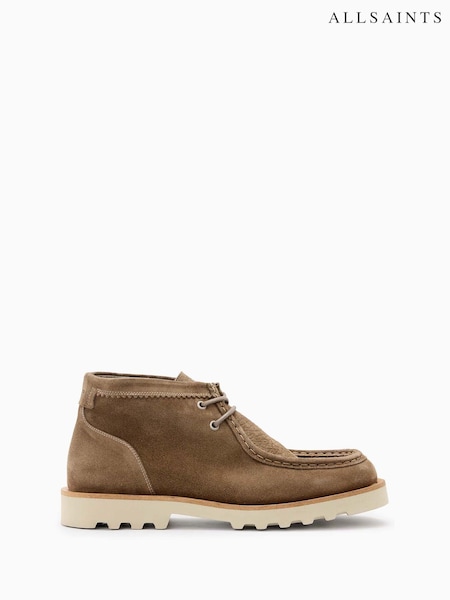 رمادي - AllSaints Skiff Suede Boots (F07418) | ‏103 ر.ع.‏